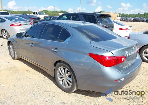 2015 Infiniti Q50 Premium from USA, damaged, VIN JN1BV7AR2FM400081